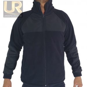 CHAQUETA MICROPOLAR NEGRO CON APLICADO NEGRO