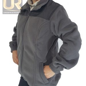 CHAQUETA MICROPOLAR PLOMO CON APLICADO PLOMO DAMA