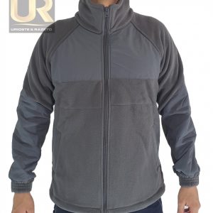 CHAQUETA MICROPOLAR PLOMO CON APLICADO PLOMO